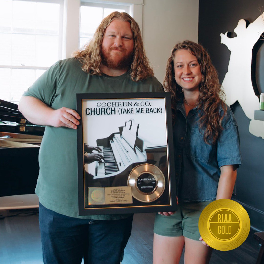 Congrats to <a href="/cochrenmusic/">Cochren & Co.</a> on your first <a href="/RIAA/">RIAA</a> GOLD Certification for your debut single “Church (Take Me Back)” #RIAATopCertified