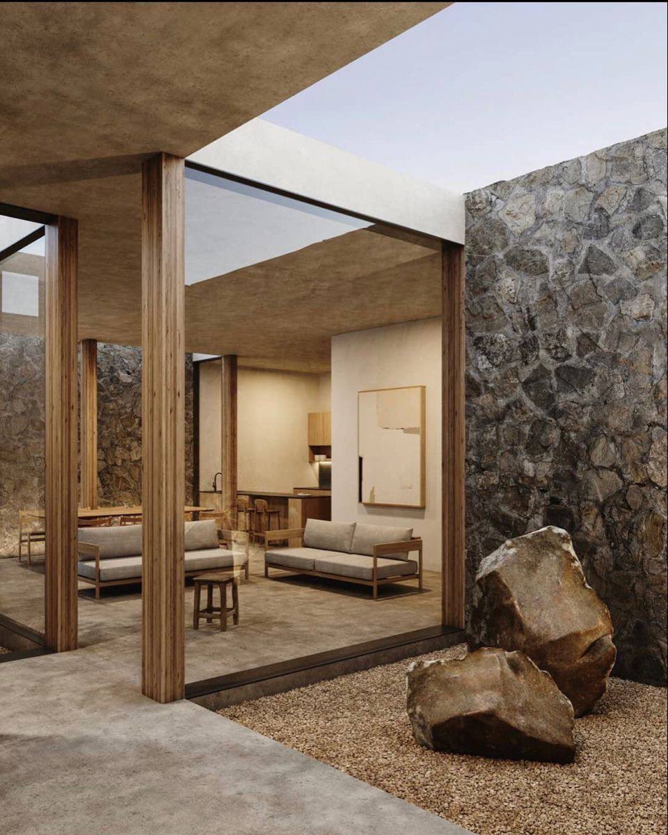 HM_Studio_'s tweet image. اختيار مواد التصميم الخارجي من نفس طبيعة المكان يعطينا مستوى جمالي مختلف 👌🏼