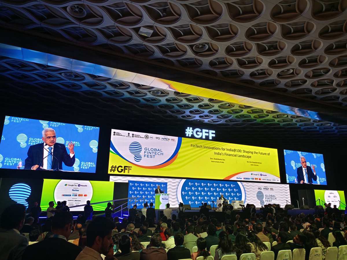 BharatConnect_'s tweet photo. We are honoured to have @DasShaktikanta, Governor of @RBI, launch our innovative solution for businesses! Your presence signifies a monumental step forward for the fintech industry! Here's to pioneering innovations at #NBBLxGFF24! Witness #FintechRising exclusively at #GFF2024 https://t.co/UaD534ikqb