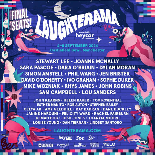 The Crispin Flintoff Show (@crispinshow) on Twitter photo Spot the difference!
Solidarity with Jon Richardson, Tim Key, Harriet Kemsley, Jin Hao Li for pulling out in support of <a href="/reginalddhunter/">Reginald D Hunter</a>.
Does Dylan Moran know what he's doing by joining the line up? Spot the difference!
Solidarity with Jon Richardson, Tim Key, Harriet Kemsley, Jin Hao Li for pulling out in support of <a href="/reginalddhunter/">Reginald D Hunter</a>.
Does Dylan Moran know what he's doing by joining the line up?