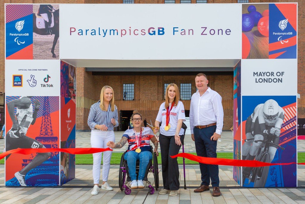 BatterseaPwrStn's tweet photo. The official ParalympicsGB Battersea Power Station Fanzone is now open!

Catch all the live Paralympic action on our big screen until 8th September. Plus, enjoy accessible sports activities featuring Boccia UK, Goalball UK, British Cycling, and more...

We’ll see you there!️ 🏅 https://t.co/t5Pwtz0jK4