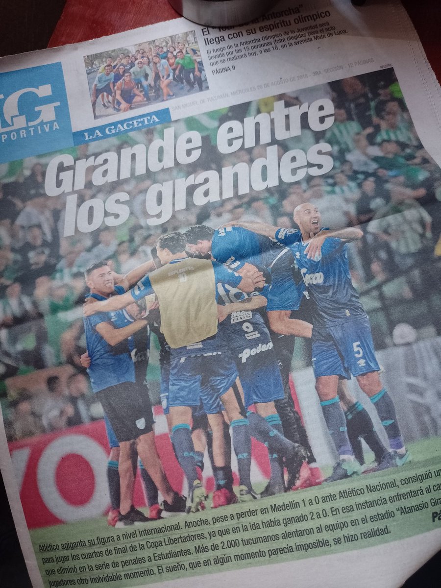 Lo dicen los diarios....🎶🎶

En el norte, la historia siempre la hizo Atlético