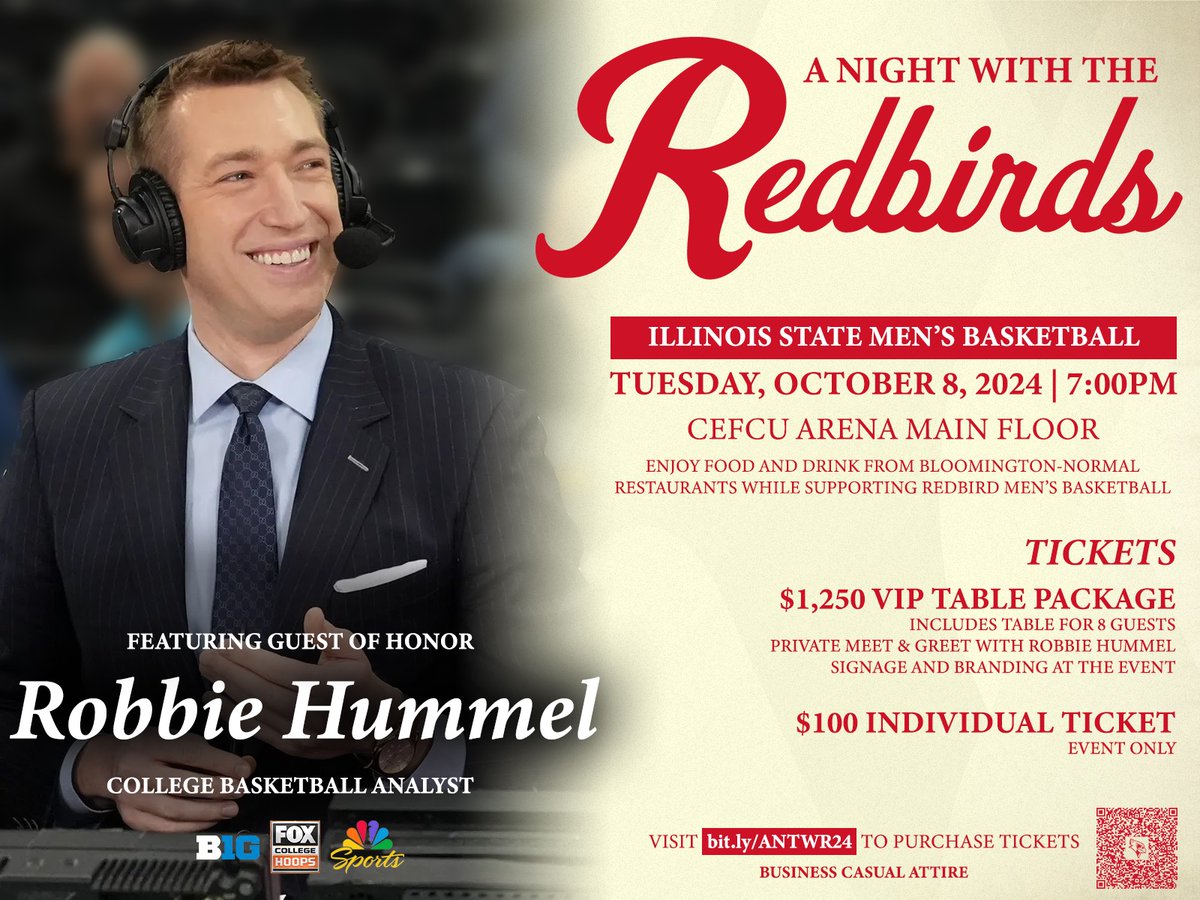 Join us for the third annual A Night with the Redbirds on October 8.

Visit bit.ly/ANWTR24 to purchase tickets now!