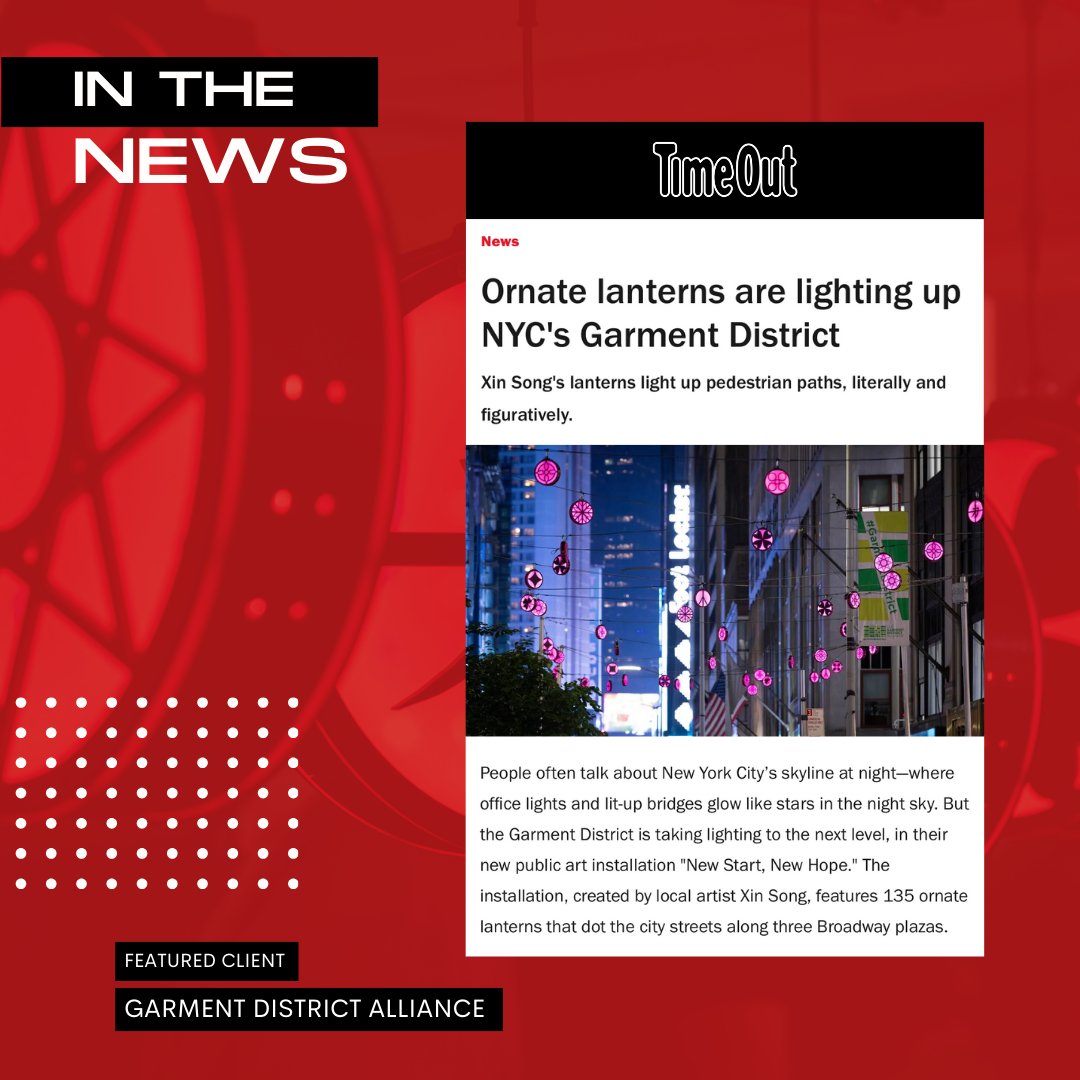 Marino is thrilled to highlight the Garment District Alliance latest public art installation, New Start, New Hope! This dazzling series of illuminated lanterns now graces the Garment District in Midtown Manhattan through January 2025. 

Learn more: timeout.com/newyork/news/o…