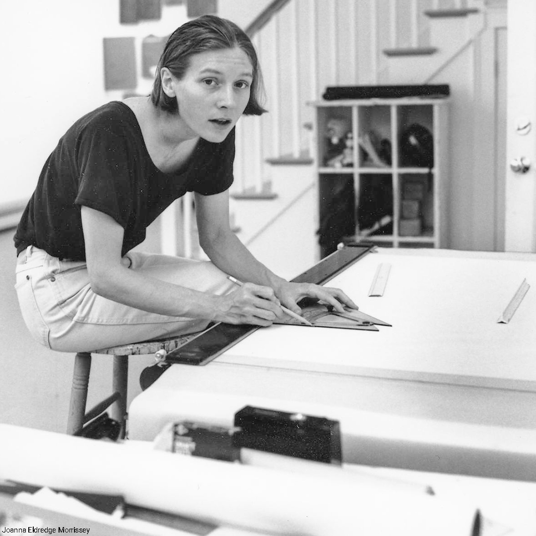Architectural designers, critics, and historians! Apply for a Spring/Summer 2025 residency at MacDowell. The application deadline is September 10 at 11:59PM EDT. macdowell.org/apply

Pictured: Architect Keller Easterling (MF 92, 95) in our Adams Studio in July 1995.