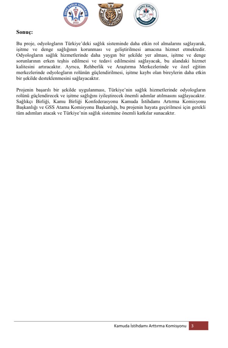 Odyologlar için oluşturduğumuz stratejik istihdam ve mesleki güçlendirme projesi ile yeni bir inavasyon kazandıracağız!

Kamu Birliği Konfederasyonu Kamuda İstihdamı Artırma Komisyonu olarak Odyologlar için oluşturduğumuz çözümü Bakanlığa taşıyacağız!