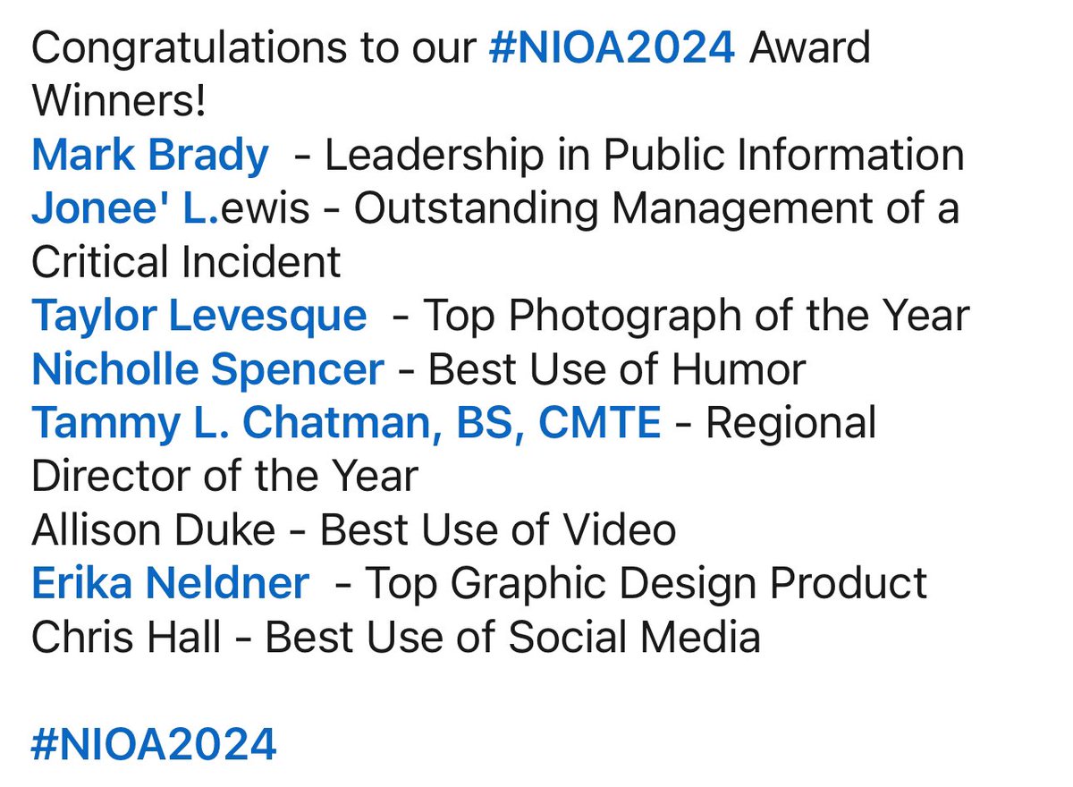 National Information Officers Association tweet media