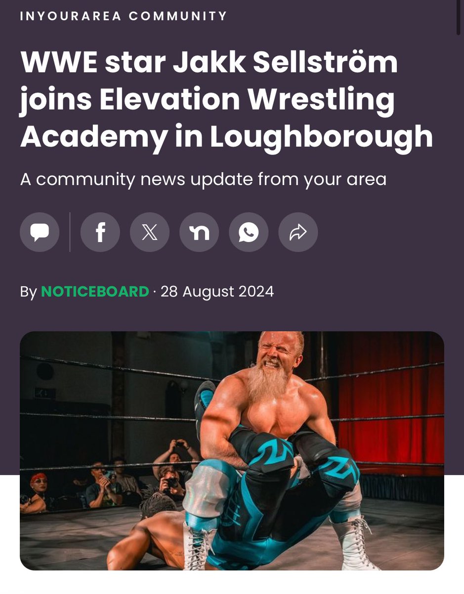 Jakk SellstrΓΆm (@jakksellstrom) on Twitter photo Honoured to be part of the <a href="/ElevationWrest/">Elevation Wrestling</a> coaching team! 
You can read the full article below! πͺπ»π€ΌββοΈ
inyourarea.co.uk/news/wwe-star-β¦ Honoured to be part of the <a href="/ElevationWrest/">Elevation Wrestling</a> coaching team! 
You can read the full article below! πͺπ»π€ΌββοΈ
inyourarea.co.uk/news/wwe-star-β¦