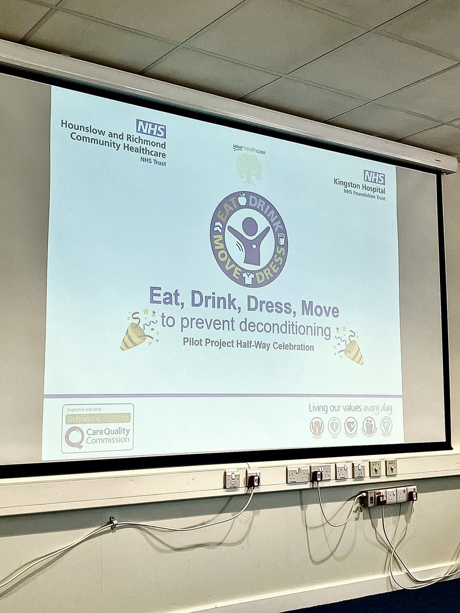 Really nice to celebrate the work completed by our teams at @KingstonHospNHS so far within the #EDDM project! A great start with plenty more ideas to implement and work to do as we continue our improvement process to prevent deconditioning in the acute setting!