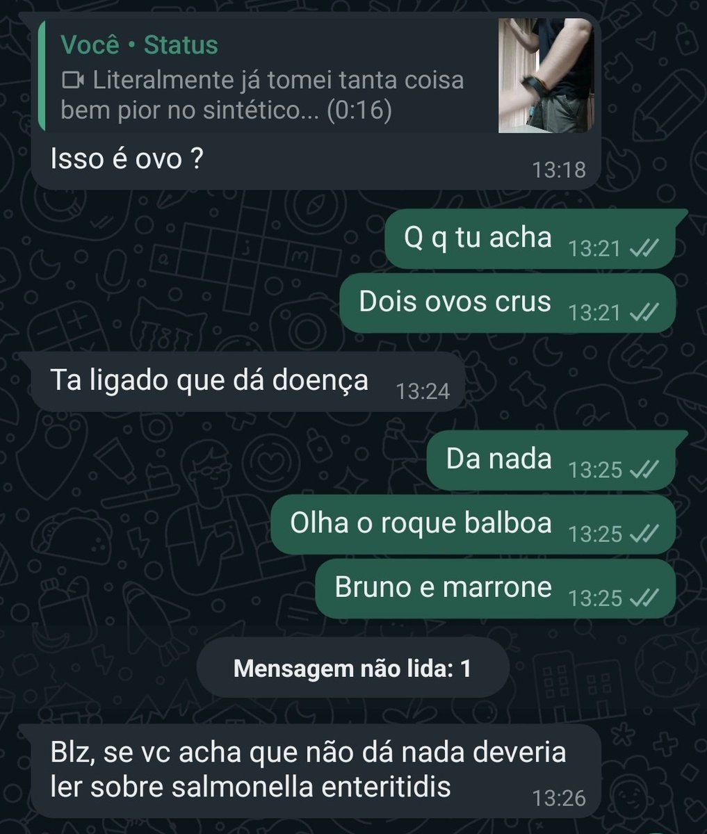 rog_schardong's tweet photo. Os cara acha q da doença comer ovo cru
Se ovo cru desse doença os velociraptores n iam ter sobrevivido até o meteoro chegar https://t.co/fIF92sNu7z