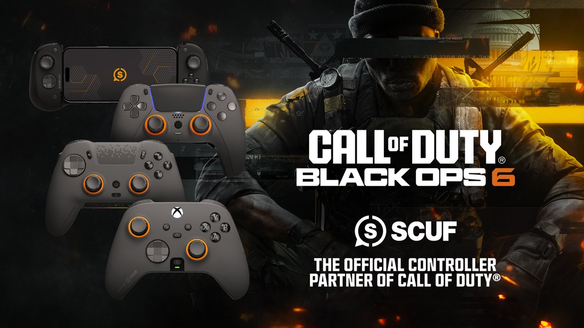 ScufGaming's tweet photo. This is our year.

We're thrilled to announce SCUF as the official controller partner of Call of Duty.

https://t.co/6oTHhQfKEN

#BlackOps6 | #CODNext https://t.co/M1I68e1Qqf
