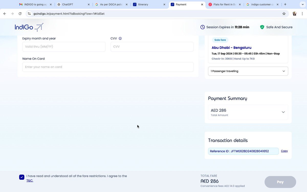 d_mishra229's tweet photo. Why @IndiGo6E is going against @DGCAIndia policy??? I booked a flight just 12 hours back and they asked me for extra amount when I requested for reschedule, despite of the fact that there is no price change for the new flight even on their portal. https://t.co/vberrrM1tF
