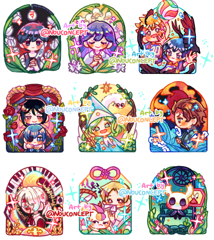 so I wanted to do more wooden charms design,,, ✨ 

👁️👁️ any character, game or series you want to see here? 