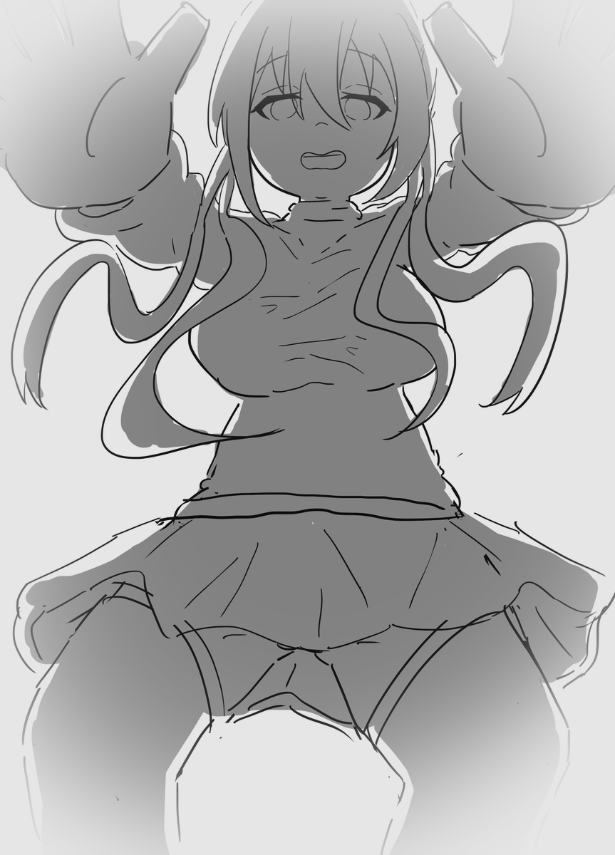 OshimaMagame's tweet photo. WIP kaho hinata - blend s (request art from anonymous discord online friend) https://t.co/0bf64xLaCe