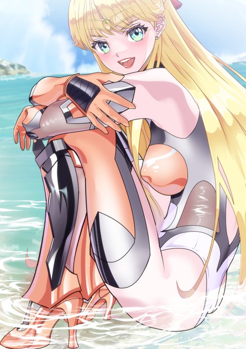 おはようございます❤(#^.^#)

浜辺でちゃぱちゃぱ❣美奈子ちゃん❤
#セーラー対魔忍ヴィーナス 