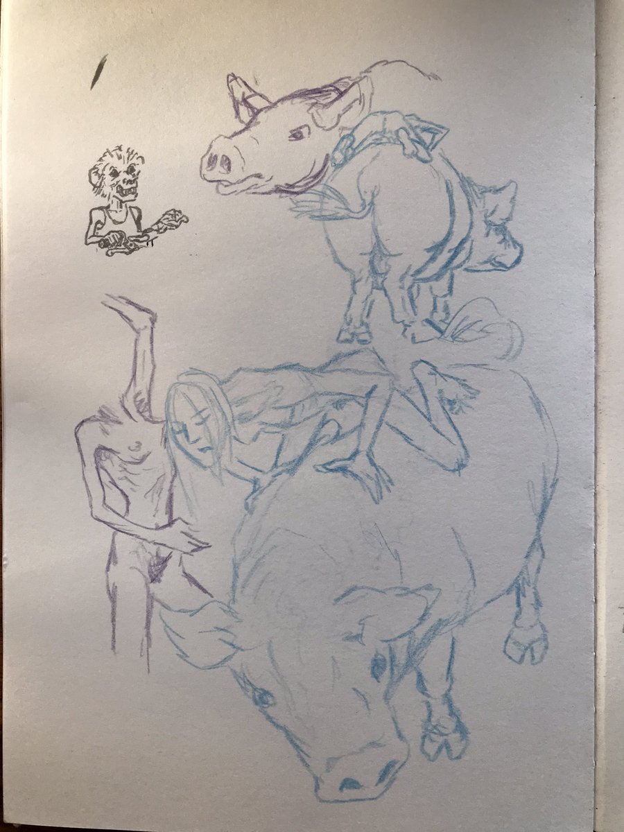 sketchnaught's tweet photo. Old sketches.
#hogrider #naughtypictures https://t.co/XKpPvit1ak