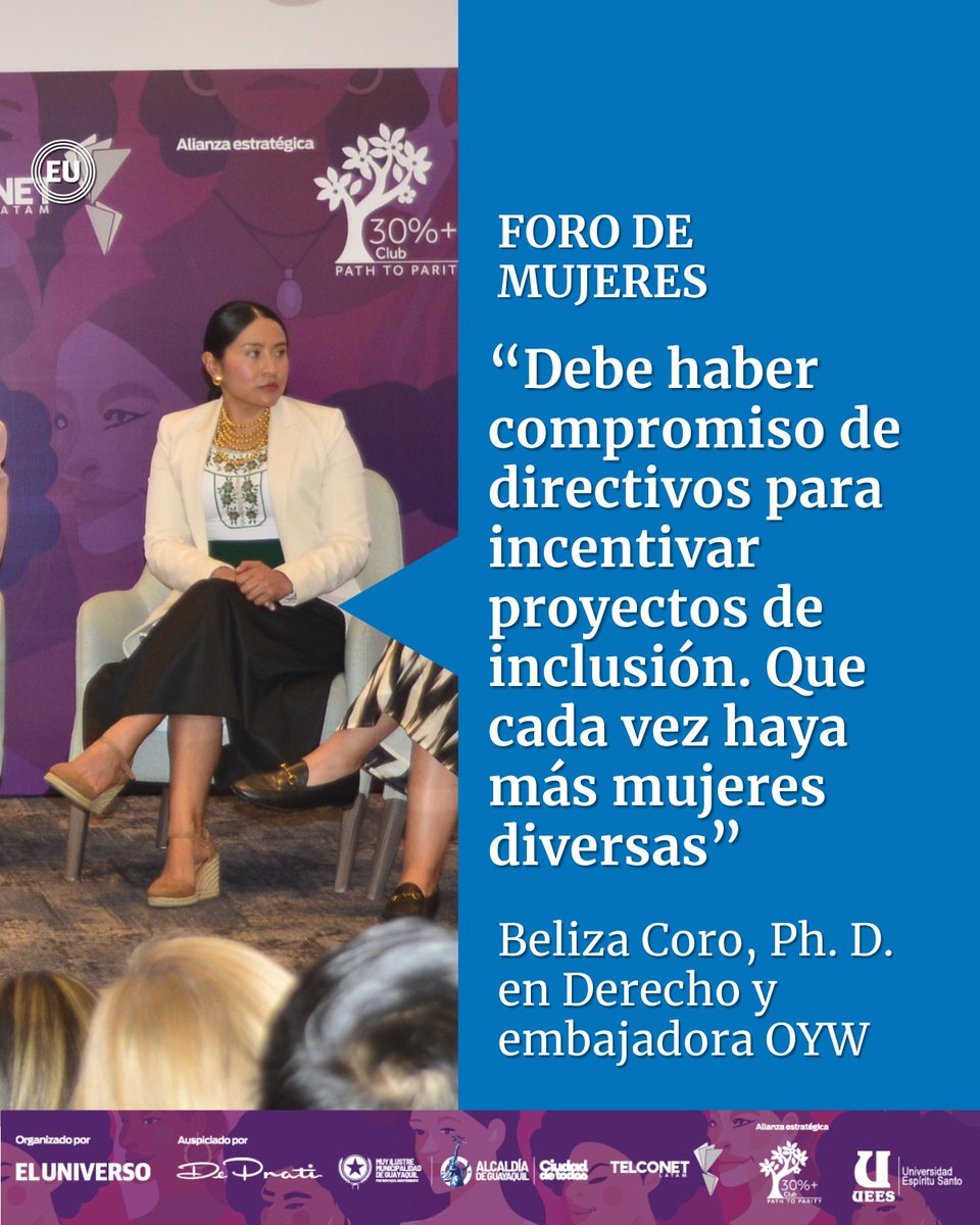 #BelizaCoro | El fin es llamar a los espacios empresariales a las mujeres diversas y para que participen de las mesas de diálogo, acotó ow.ly/QIVj50T8SAU