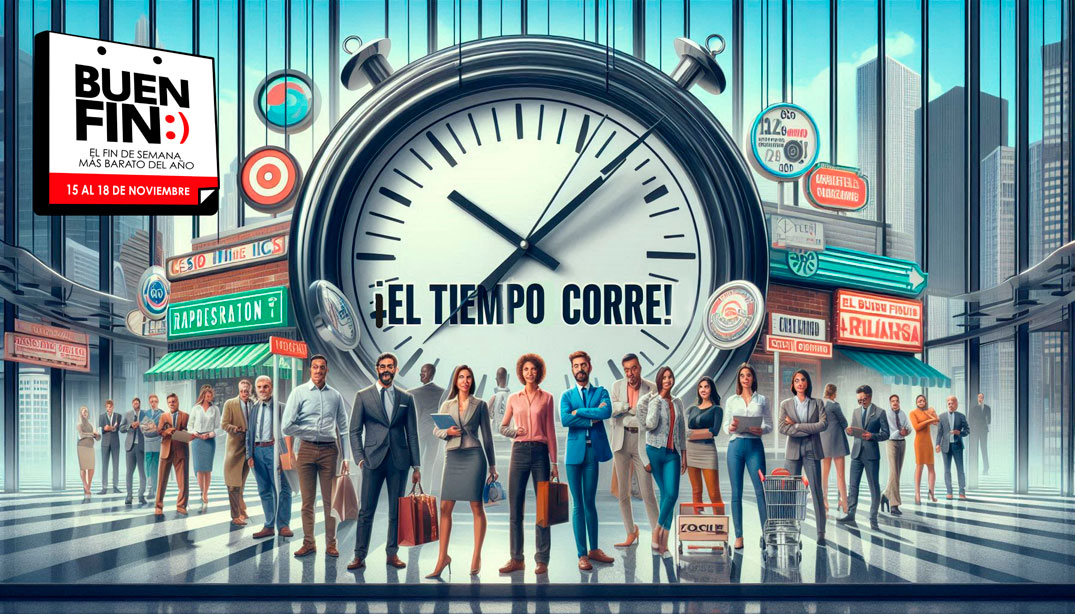 Empresaria, empresario y/o comerciante:

🔔 ¡El tiempo corre! Asegura tu lugar en El Buen Fin 2024 y lleva tus productos a miles de compradores.

Inscríbete ya y participa.

elbuenfin.org

#ElBuenFin