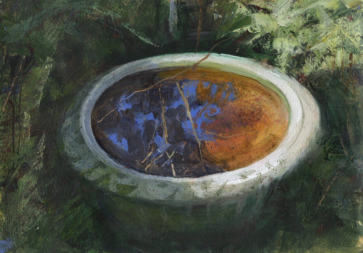 RayBelletty's tweet photo. Bird Bath
Acrylic on paper…
  #gardentherapy #gardenpond #waterfeature #gardendecor #gardenlifestyle #gardenlife  #mygarden #gardeninspiration #landscapedesign #summergarden #homeandgarden #gardenlife #gardenliving #gardentour #peacefulgarden  #relaxinggarden #gardendecor https://t.co/Vpdn1QhuYT