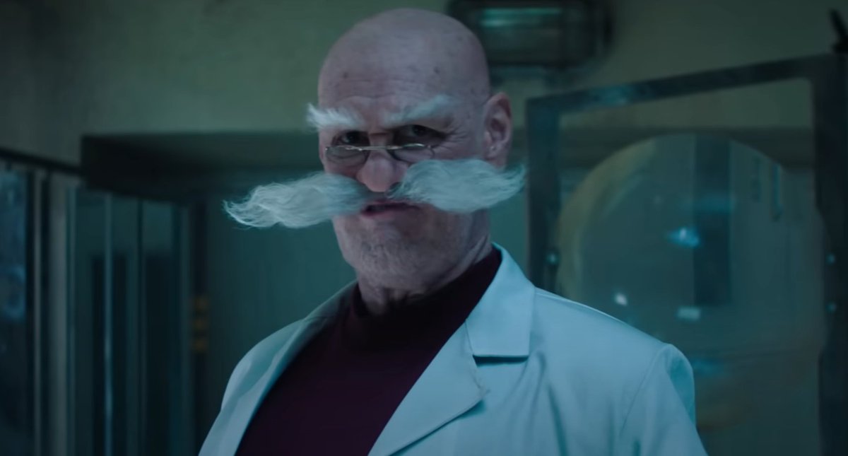 TheStupendium's tweet image. Wanna know the coolest thing about the #SonicMovie3 trailer for me?

Same makeup artists.

(The prosthetic makeup team who worked on me for Divide also worked on the prosthetics for Jim Carrey. 🤯)