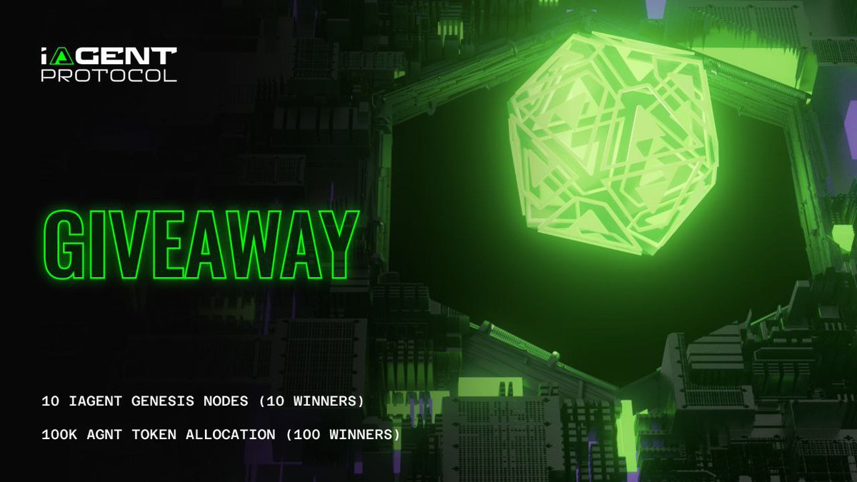 iAgent (@iagentprotocol) on Twitter photo We’re teaming up with <a href="/Metaverse_HQ/">Metaverse HQ</a> to bring you the ultimate quest for securing powerful AI assets from the iAgent ecosystem.
Jump in: app.mvhq.io/missions/iagen…
Prize Pool:
❒ 10 Genesis Nodes (10 winners)
❒ 100k $AGNT tokens (100 winners)
Duration - 2 weeks We’re teaming up with <a href="/Metaverse_HQ/">Metaverse HQ</a> to bring you the ultimate quest for securing powerful AI assets from the iAgent ecosystem.
Jump in: app.mvhq.io/missions/iagen…
Prize Pool:
❒ 10 Genesis Nodes (10 winners)
❒ 100k $AGNT tokens (100 winners)
Duration - 2 weeks