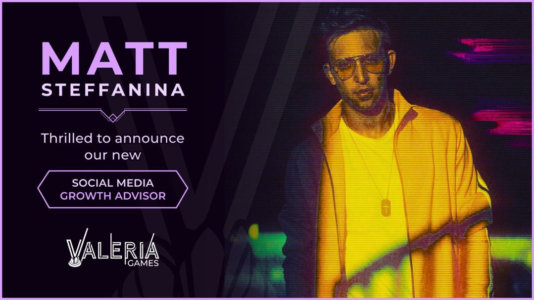 BIG ANNOUNCEMENT!

I joined <a href="/ValeriaStudios/">Valeria Games</a> as an advisor for their social media growth strategy 🤝💯

Top tier team that truly understands the power of viral video content!

Excited to help them grow their reach with Web 2 audiences across Instagram, Tik Tok &amp; YouTube 🚀