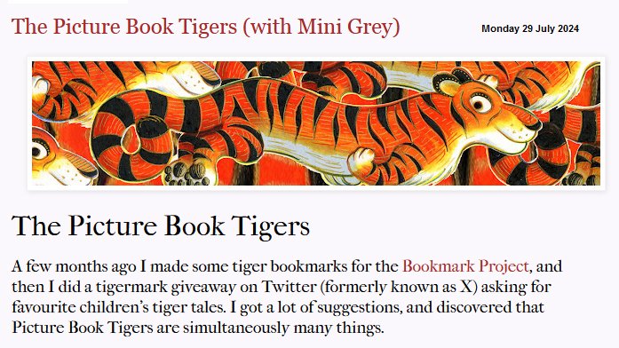 Just updated - links to articles I've written for <a href="/PictureBookDen/">Picture Book Den</a> - have a dip in....minigrey-blog.com/articles/
