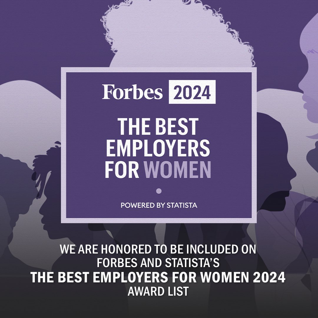 We are thrilled to be named a <a href="/Forbes/">Forbes</a> Best Employers for Women in 2024. This milestone reflects our commitment to creating a workplace where everyone can thrive. Thank you to our incredible team for making this possible! 

#ForbesBestEmployers #WomenInBusiness