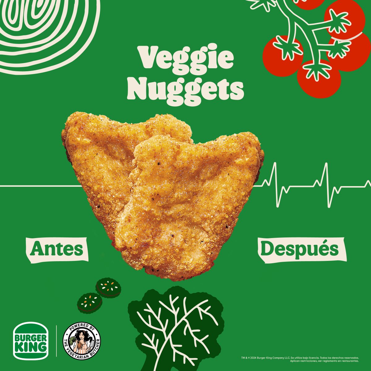 Es que nuestros Veggie Nuggets son cosa seria. 🔥

Probá nuestra línea veggie en restaurantes y encontranos en plataformas de delivery como La Tienda Veggie Online.