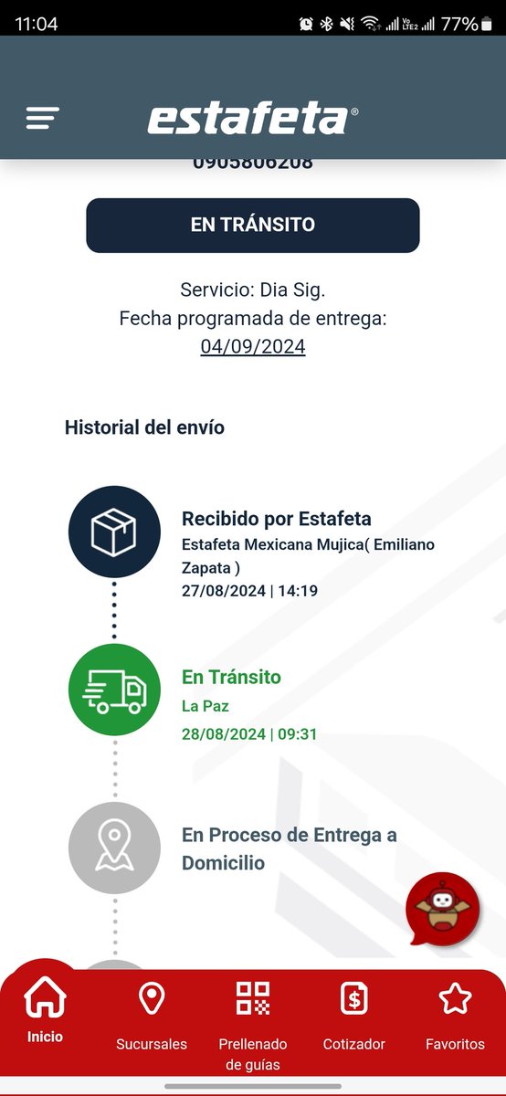 luispava's tweet photo. @estafeta este es el servicio dia siguiente se contrtas el 27 de agosto, dia de entrega 4 de septiembre, de que me perdi, es valido esto? @AtencionProfeco https://t.co/c4zj0eze5j