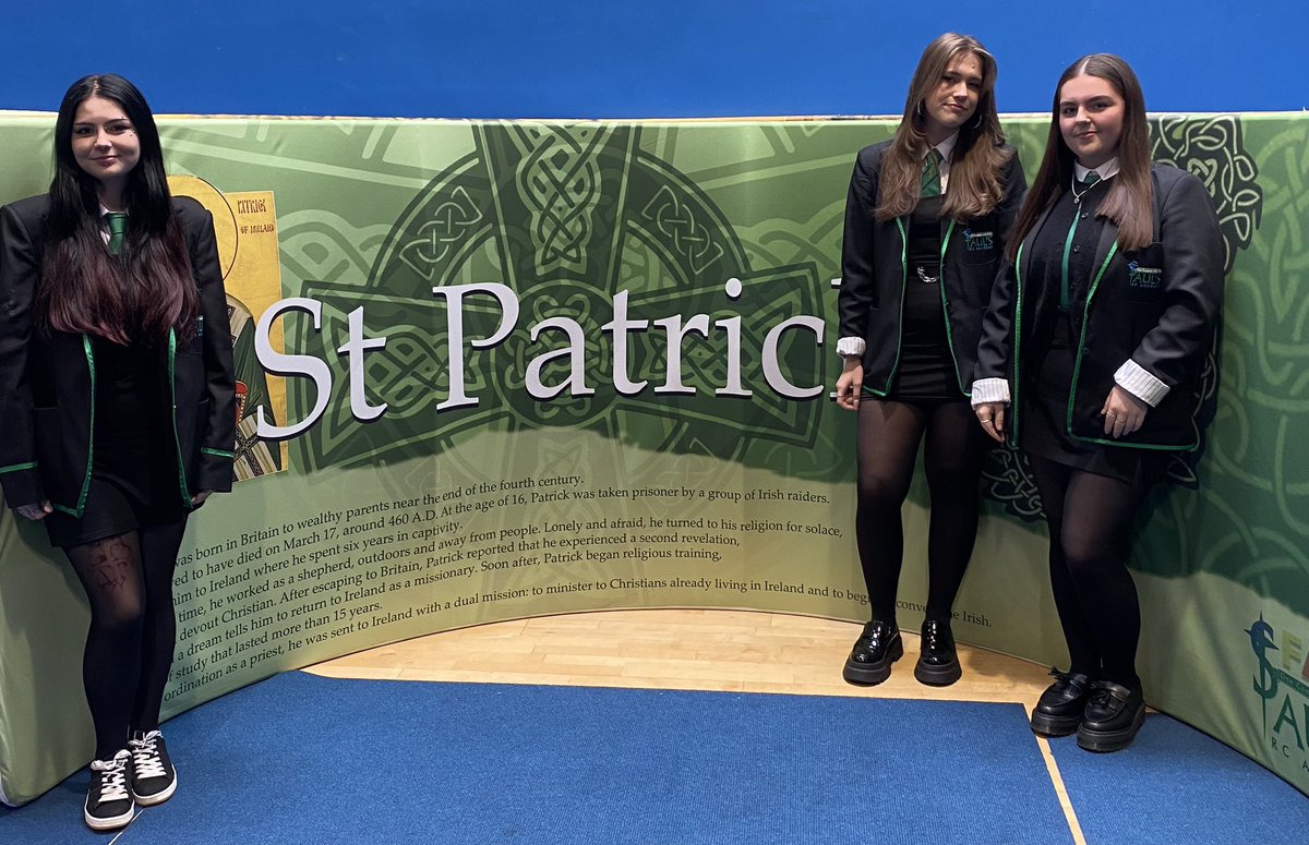 St Patrick’s House Captains Emilia Macikaite and Eve Smith and Morgan Fitchet