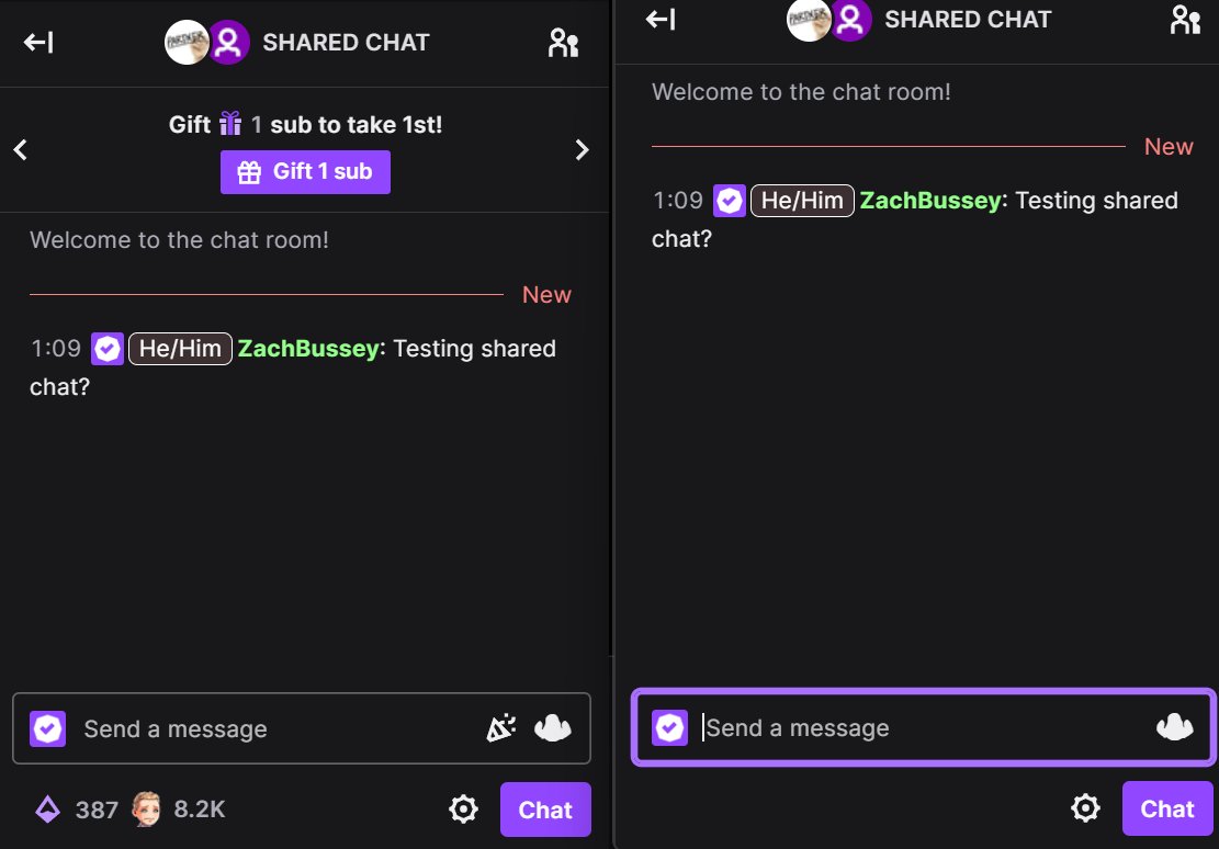 Guest Star's next feature is Shared Chat. 
Twitch is currently testing it live on some staff accounts.

#TwitchNews #TOSgg