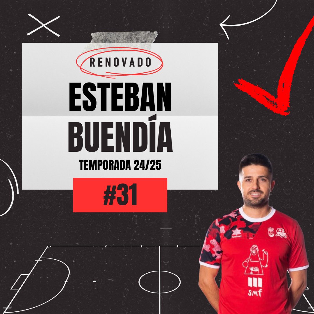 ⚠️ ¡RENOVACIÓN! ⚠️

Nuestro veterano 👴🏼 Esteban “ET31” sumará un año más ligado al equipo donde aportará con su veterania, su presencia en la pista, sus goles… ⚽️ en general, con todo su fútbol sala. 🧠

#123campos #cdcampos