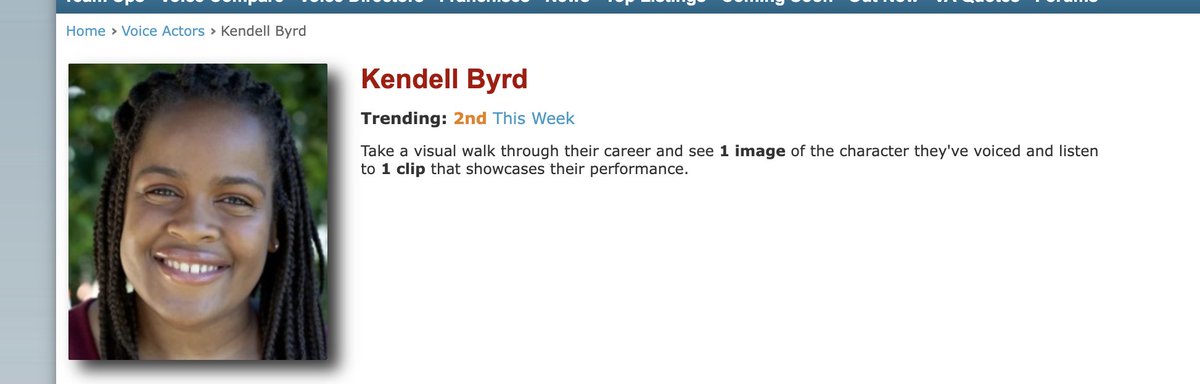 LMAO cackles!  We made it! 🤣 Trending #2 on Behind the Voice Actor this week! Pretty cool and truly crazy! 🥹 Thanks for all the love this week! 💜