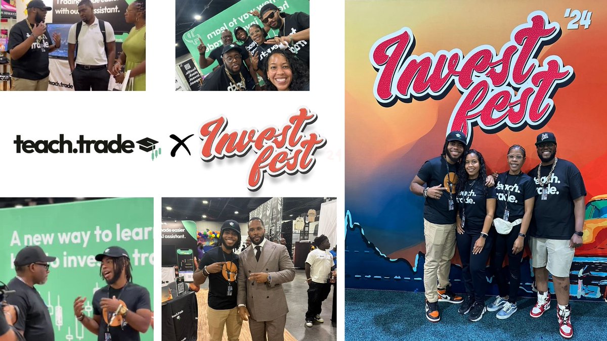 teachtradeX's tweet photo. We had an incredible time hosting our Teach Trade booth at Invest Fest! 

It was amazing to see so many people passionate about trading, investing, and building wealth together. The energy was contagious, and we’re excited to share what we experienced! 🧵 https://t.co/lsMXI5eNlm