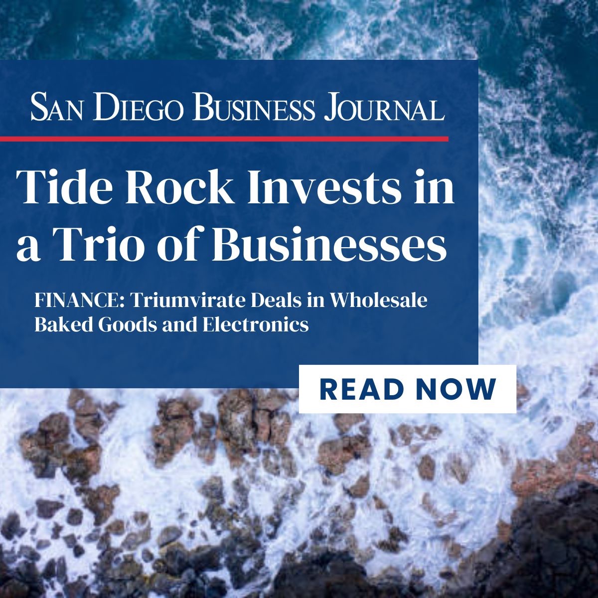 Tide Rock LLC has recently acquired three companies: Glenn Wayne Wholesale Bakery of Long Island, New York; Global Electronics Recycling of Phoenix; and Premier LogiTech of Dallas. Tide Rock LLC is a private equity firm that specializes in acquiring founder and family-owned B2...