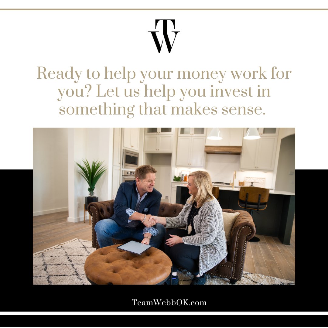 teamwebbok's tweet photo. It's not all about the dollars and cents! We love helping people find smart investments they can watch grow over time.

#realtor #OKrealestate #homeownership #propertymanagment #WeGotThis #smartinvestments #realestategrowth https://t.co/CJPgPT0jnW