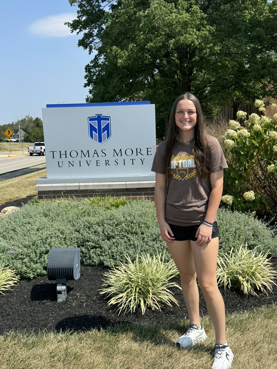 I had such an amazing experience on my visit to Thomas More today! I learned so much about a beautiful campus, great professors and classes, and a great softball program with great players and coaches! Thank you Coach Eagan for having me today!💙 <a href="/TMU_Softball/">Thomas More University Softball</a> <a href="/tmusaints/">Thomas More Saints</a>