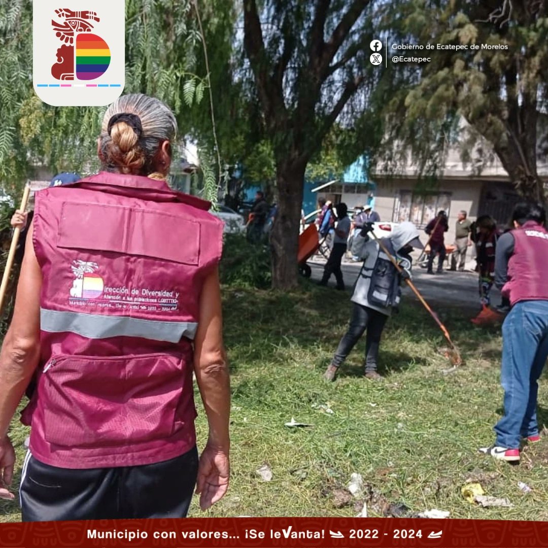 DivEcatepec2022's tweet photo. ¡Mantener nuestras áreas verdes limpias es tarea de todxs!🏳️‍⚧️
Es por ello que nos dimos cita en calle Bosque de las Flores, colonia El Salado, donde realizamos diversas tareas de limpieza y recuperación de espacios públicos.

#MunicipioConValores 🏳️‍🌈 https://t.co/oHx9rsYQQS