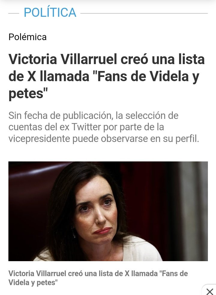 Con Villarruel ni a la esquina. Y pensar q hay boludos q quieren hacerla peronista.