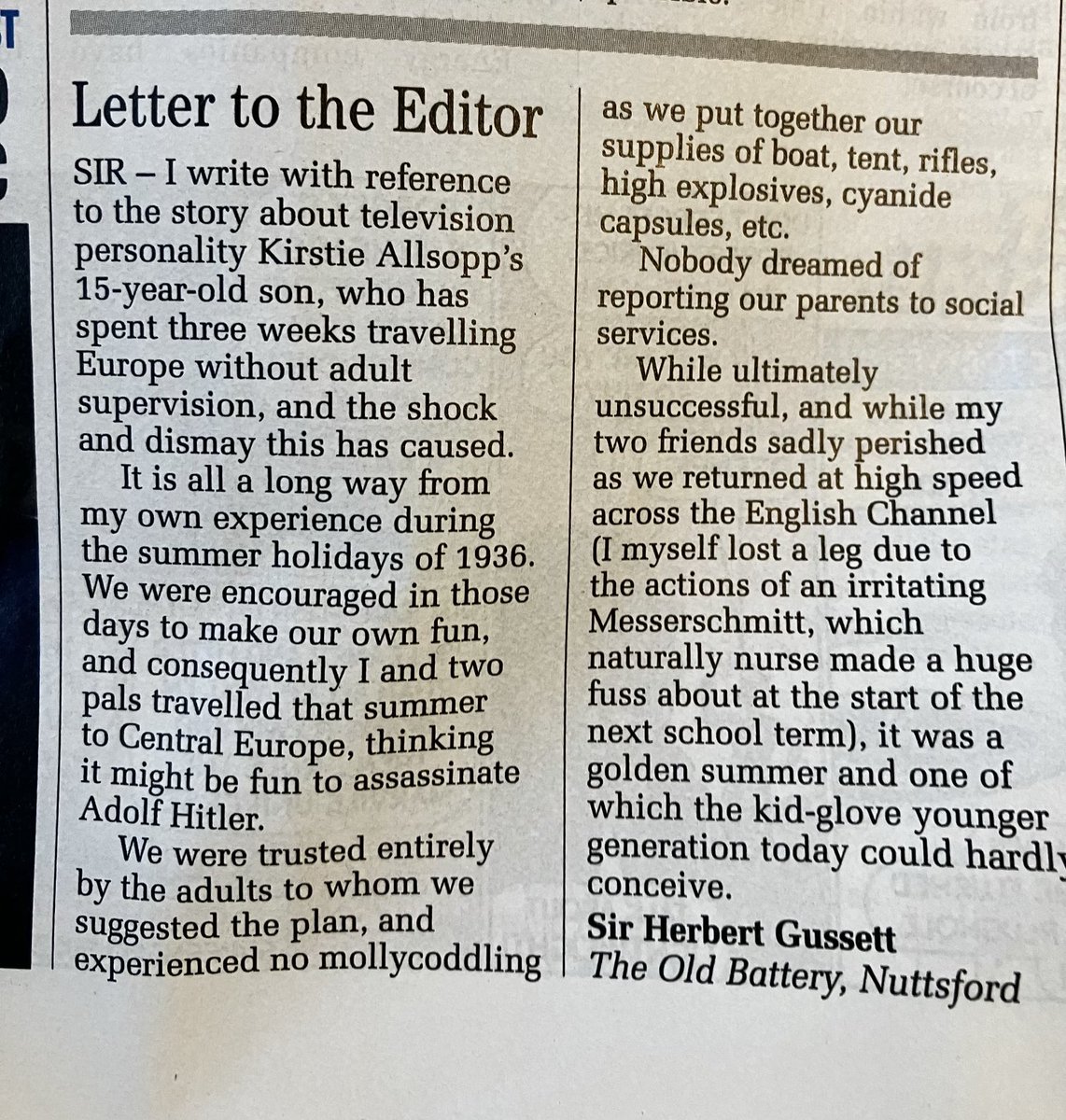 Amanda Craig (@amandapcraig) on Twitter photo Many riotous jokes in the new <a href="/PrivateEyeNews/">Private Eye Magazine</a> but esp enjoyed this spoof inspired by Kirstie Allsopp. (Sir Herbert Gussett my favourite character) Many riotous jokes in the new <a href="/PrivateEyeNews/">Private Eye Magazine</a> but esp enjoyed this spoof inspired by Kirstie Allsopp. (Sir Herbert Gussett my favourite character)