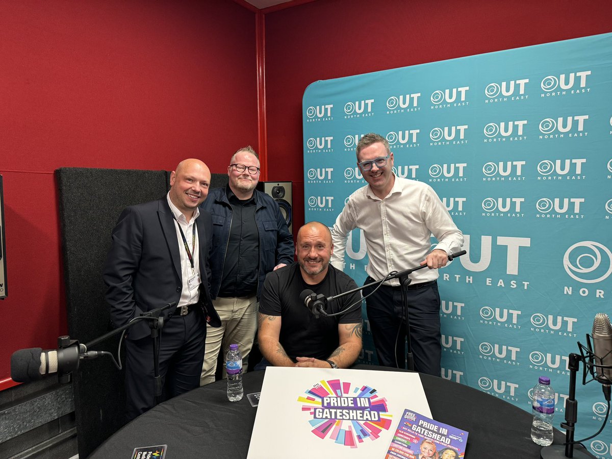 Full of admiration for these three great leaders from <a href="/gateshead/">Gateshead Council</a> <a href="/gatesheadcoll/">Gateshead College</a> and <a href="/out_northeast/">Out North East</a> - all working to make #Gateshead an even better place to live, work, visit, play and stay! Podcast coming very soon…