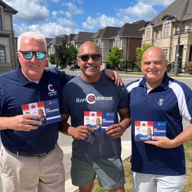 When <a href="/LarryBrockMP/">Larry Brock</a> and I knocked on doors in Oakville with <a href="/RealRonChhinzer/">Ron Chhinzer</a> a couple of weeks ago, not one person brought up the climate.  They brought up crime, the carbon tax, and the need for a change in government. #cdnpoli