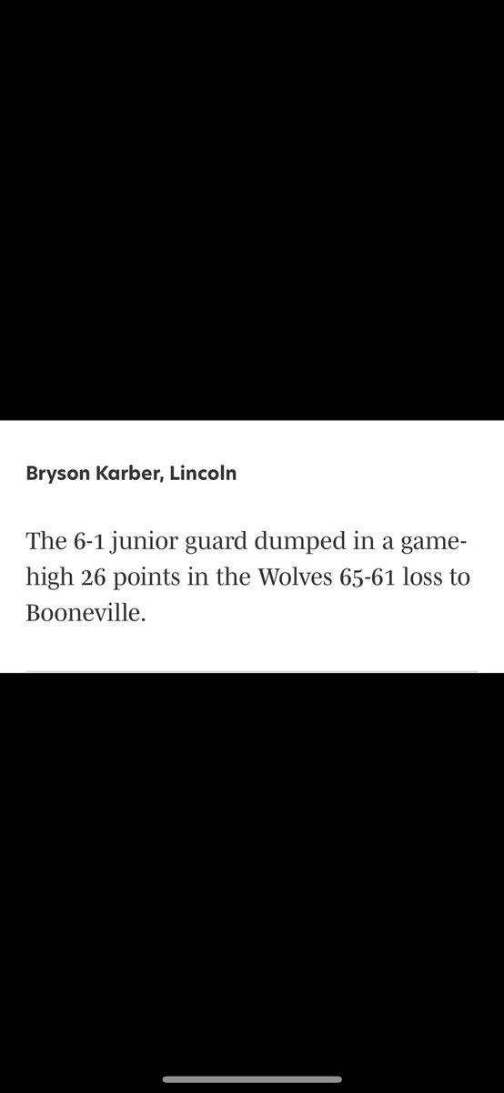 karber_bryson's tweet photo. 6 threes in a 26 pt game in last game over junior year https://t.co/ThPtsVSBbC