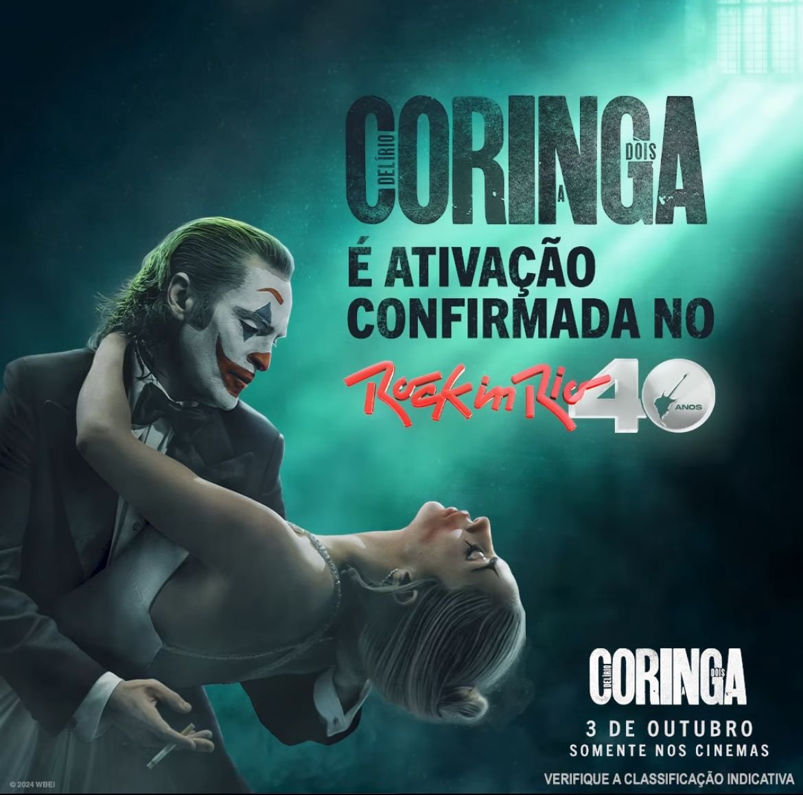 conexaopopsite's tweet photo. VAI TER LADY GAGA O ROCK IN RIO! Coringa: Delírio a Dois terá uma ativação no festival. O que vocês acham que vem aí? https://t.co/VK3SB43Hl7