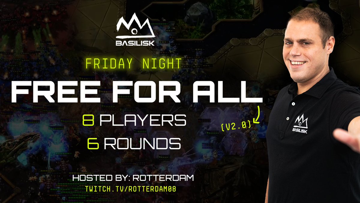 BASILISK_gg's tweet image. BASILISK's Big Brain Beast of the Hill is returning for a 2nd week with some fun Science-fueled revisions!

🧠Open Community FFA🧠

Hosted by the 2024 Esports World Cup FFA SC2 Showmatch Champion: @RotterdaM08

Friday, August 30th, 12pm EDT / 6pm CEST