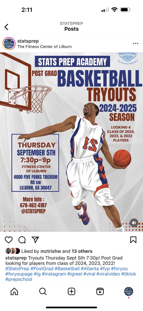 🚨Calling all 2024,2023,2022 Players! #STATSPREP POST GRAD TRYOUTS YOU STILL HAVE TIME TO SHINE! Elevate Your Brand!