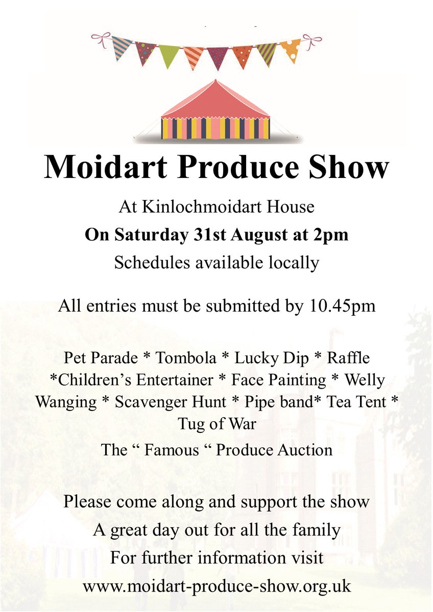 WestPeninsulas's tweet photo. This Saturday at Kinlochmoidart House. A fab afternoon out for all the family. 
The Moidart Produce Show from 2pm. 
Full details at: https://t.co/GIqGSiYD7d 
#westhighlandpeninsulas  #moidart #whatson #localevents https://t.co/y7xA1VJRD4