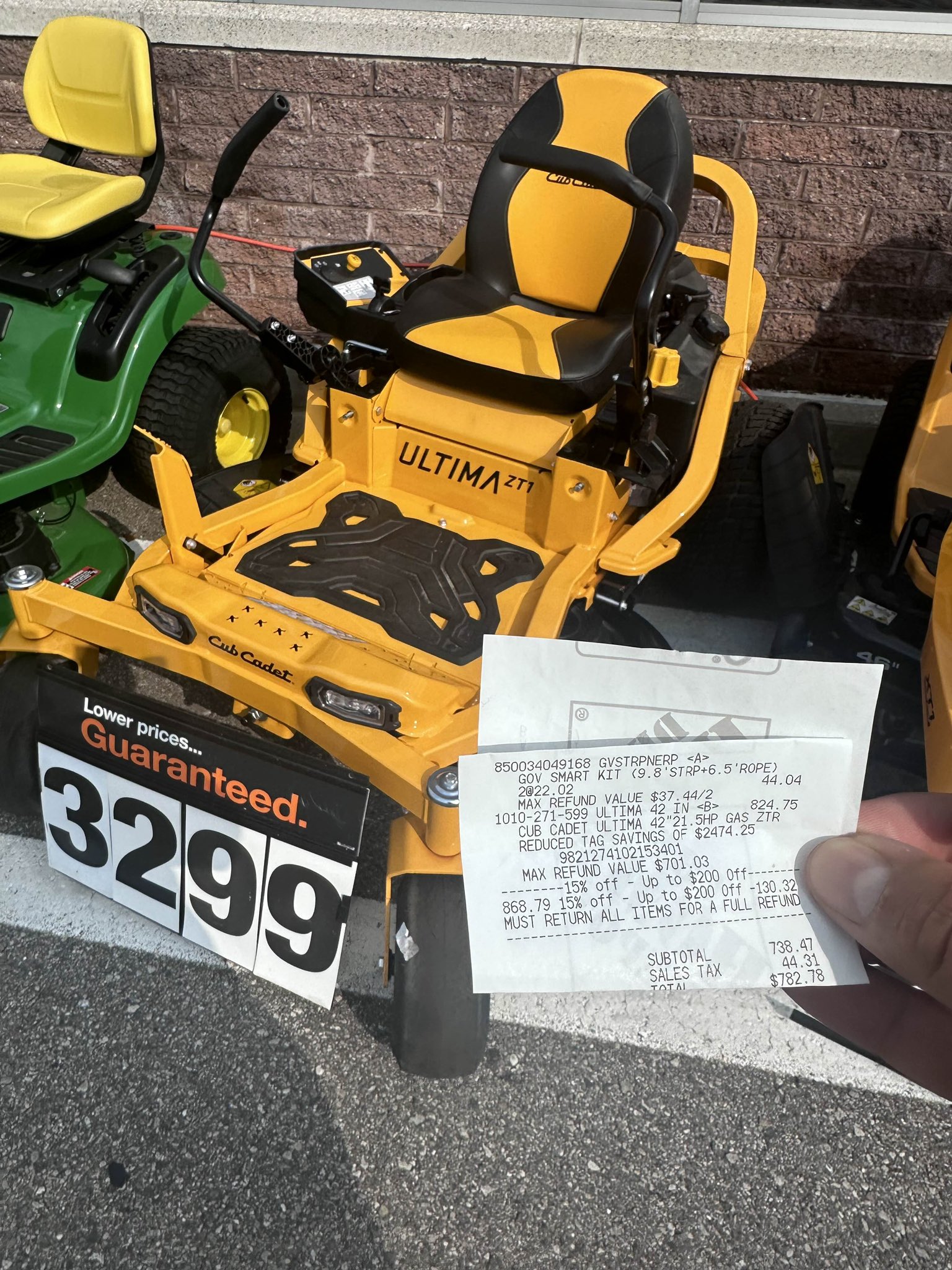 Cub cadet ultima 271 sale