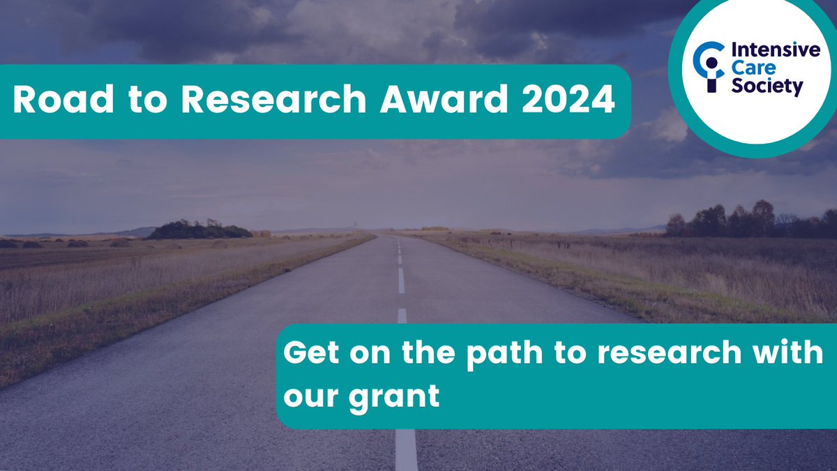 Intensive Care Society 💙 (@ics_updates) on Twitter photo The Intensive Care Society wants to support clinicians on the research route!
Apply for our Road to Research grant before 27 September to receive up to £5000 for a small research project.
Open to our members - find out how to apply below 👇
bit.ly/ICS_Grants The Intensive Care Society wants to support clinicians on the research route!
Apply for our Road to Research grant before 27 September to receive up to £5000 for a small research project.
Open to our members - find out how to apply below 👇
bit.ly/ICS_Grants